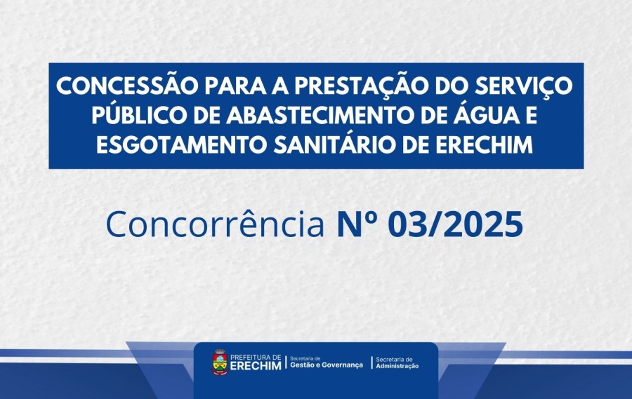 Edital da Concessão do Sistema de Abastecimento de Água e Esgotamento Sanitário está disponível para empresas interessadas